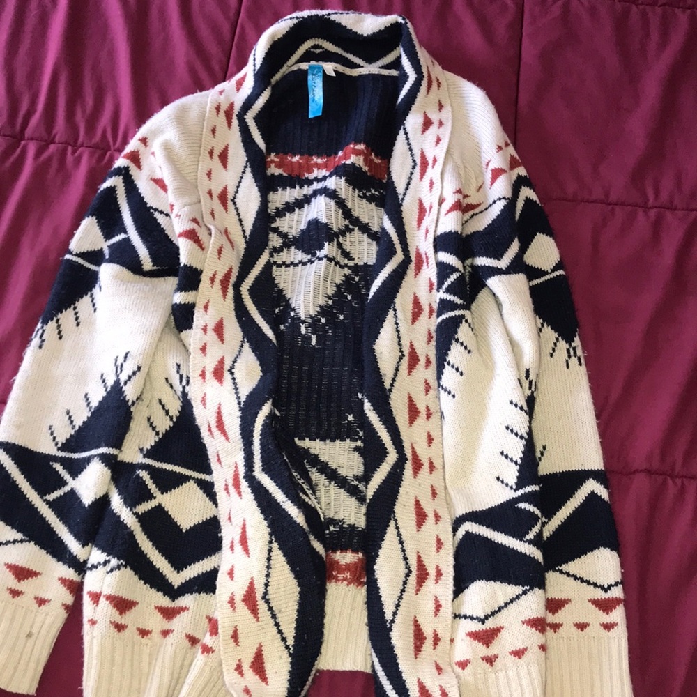 Tribal patterned cardigan